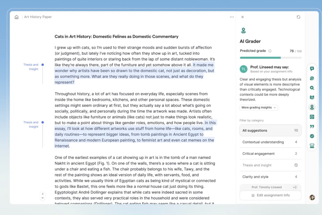 Сервис Grammarly получил новый дизайн и ИИ-функции с возможностью предсказать оценку - 1